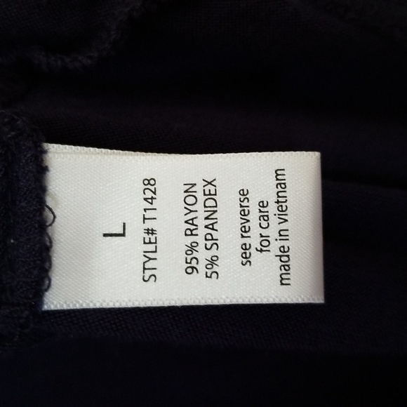 🌴Navy Blue Tee Top - Picture 3 of 8